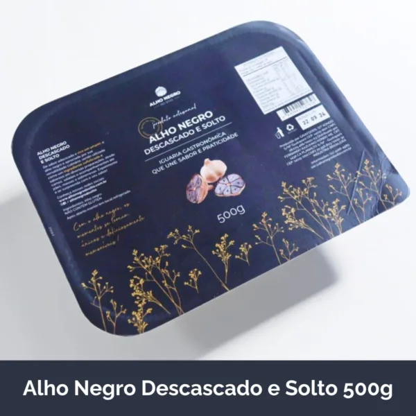 Alho Negro Descascado e Solto 500g